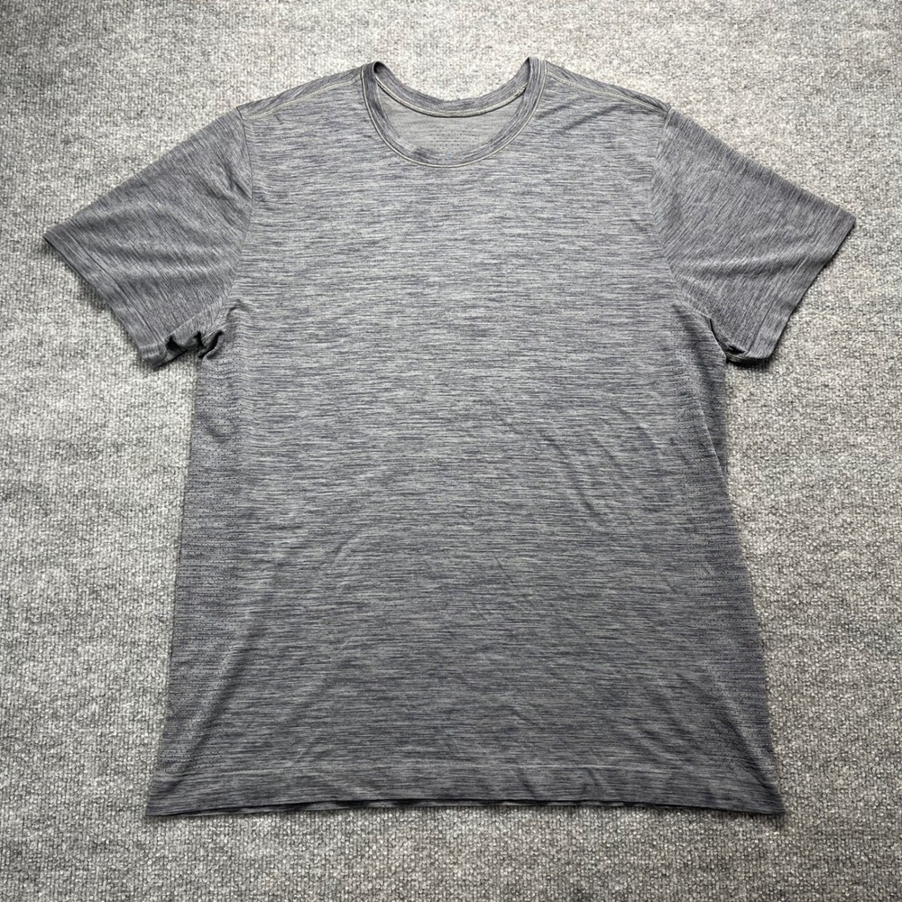 Lululemon Metal Vent Tech Short Sleeve Shirt Mens XL Heathered Grey Training Tee